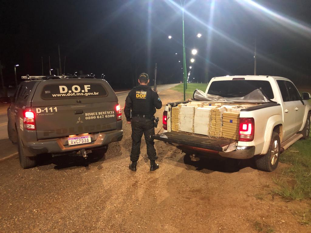 DOF incautó camioneta con una tonelada de marihuana