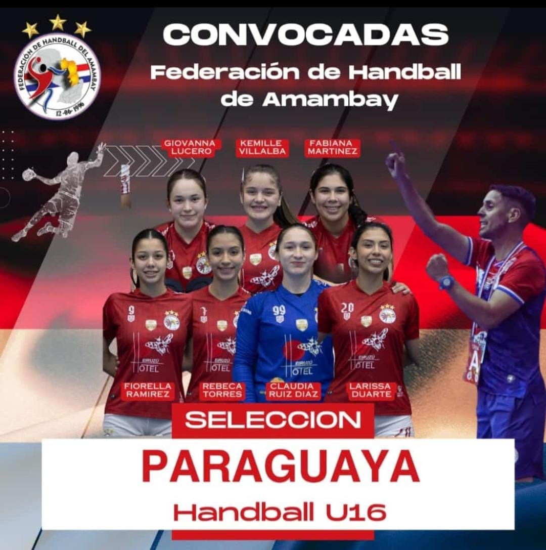 Siete pedrojuaninas son convocadas a la selección paraguaya sub 16 de handball