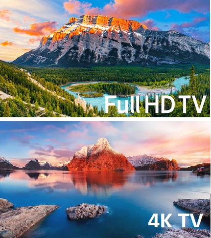 TV FHD vs TV 4K